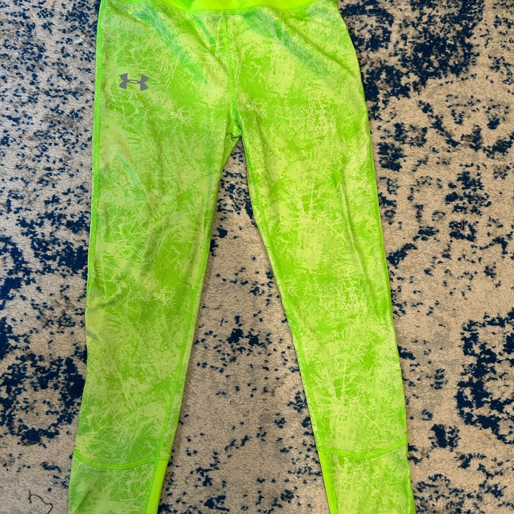 Under Armour Kids Bright Lime Leggings